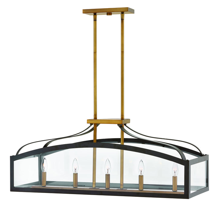 Hinkley 3416BZ LED Linear Chandelier, Bronze