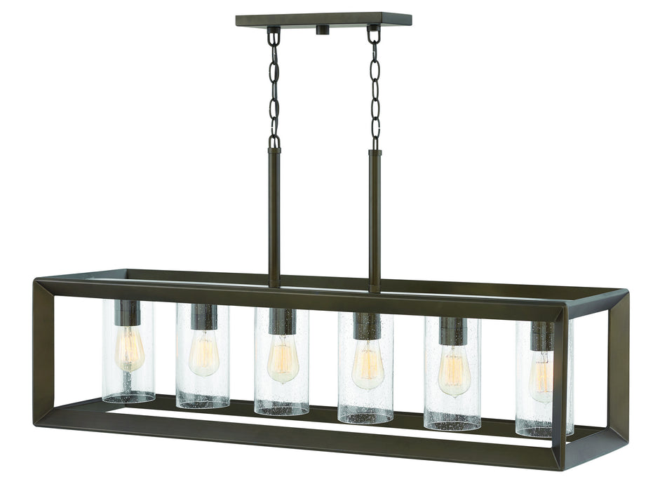 Hinkley 29306WB LED Outdoor Linear Chandelier, Warm Bronze