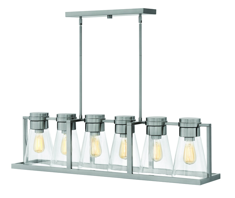 Hinkley 63306BN-CL LED Linear Chandelier, Brushed Nickel