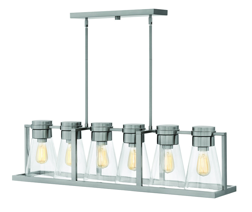 Hinkley 63306BN-CL LED Linear Chandelier, Brushed Nickel