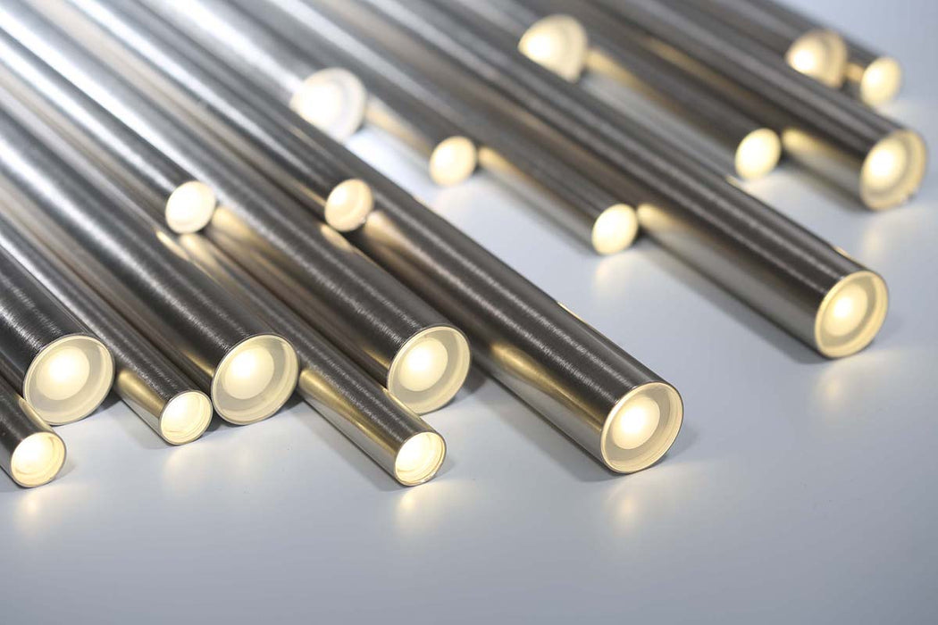 Eurofase 31445-025 LED Chandelier, Satin Nickel