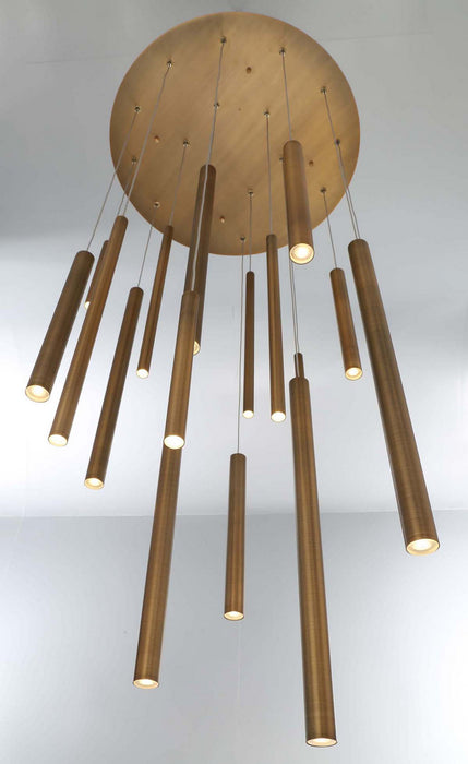 Eurofase 31445-038 LED Chandelier, Brass