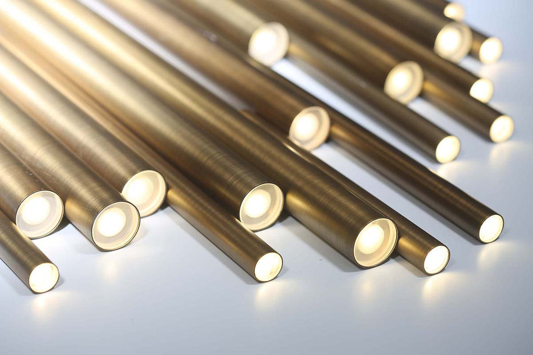 Eurofase 31445-038 LED Chandelier, Brass