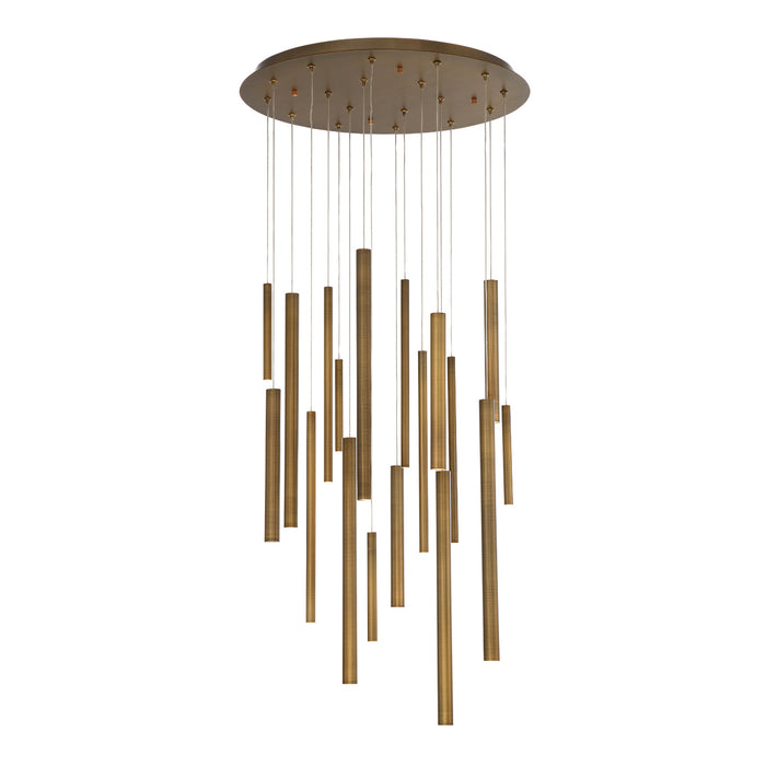 Eurofase 31445-038 LED Chandelier, Brass