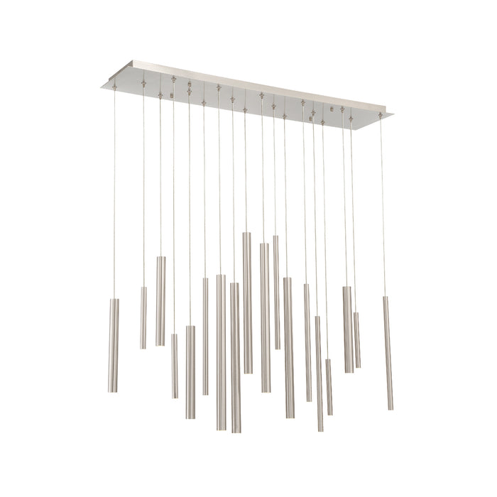 Eurofase 31446-023 LED Chandelier, Satin Nickel