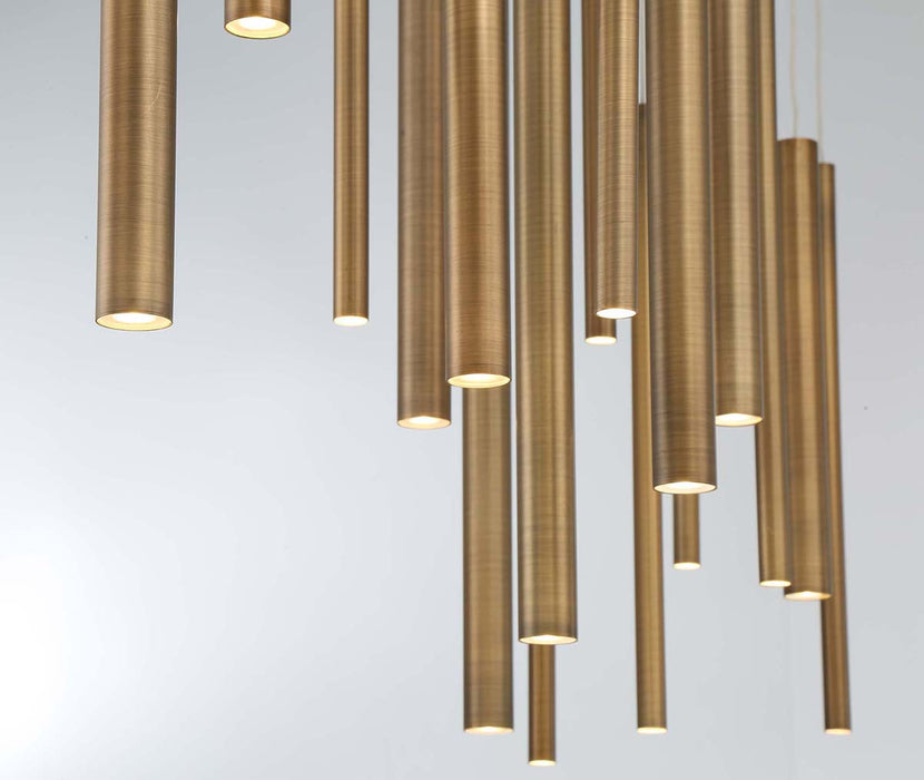 Eurofase 31446-035 LED Chandelier, Brass