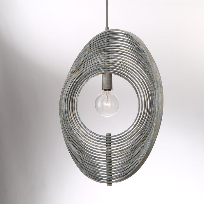 Eurofase 31874-033 One Light Pendant, Weathered Grey