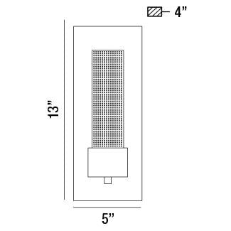 Eurofase 33688-015 LED Outdoor Wall Mount, Black