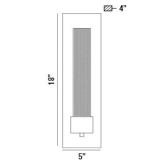 Eurofase 33689-012 LED Outdoor Wall Mount, Black