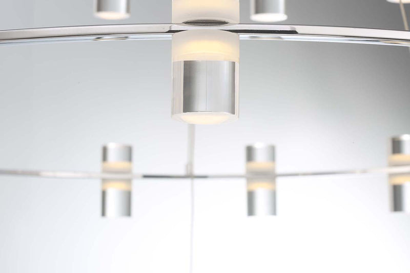 Eurofase 33725-017 LED Chandelier, Chrome