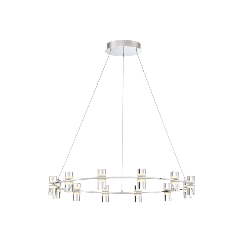 Eurofase 33725-017 LED Chandelier, Chrome