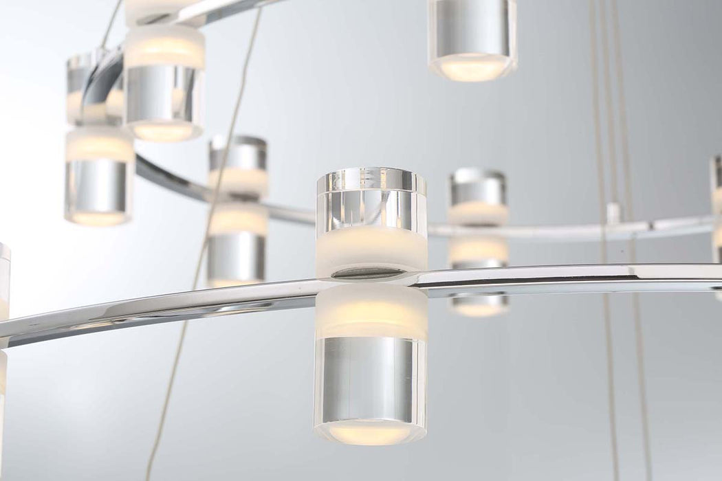 Eurofase 33726-014 LED Chandelier, Chrome
