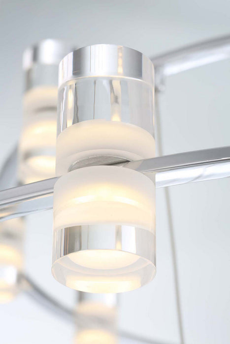 Eurofase 33726-014 LED Chandelier, Chrome