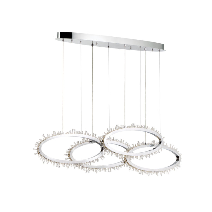 Eurofase 33731-018 LED Chandelier, Chrome