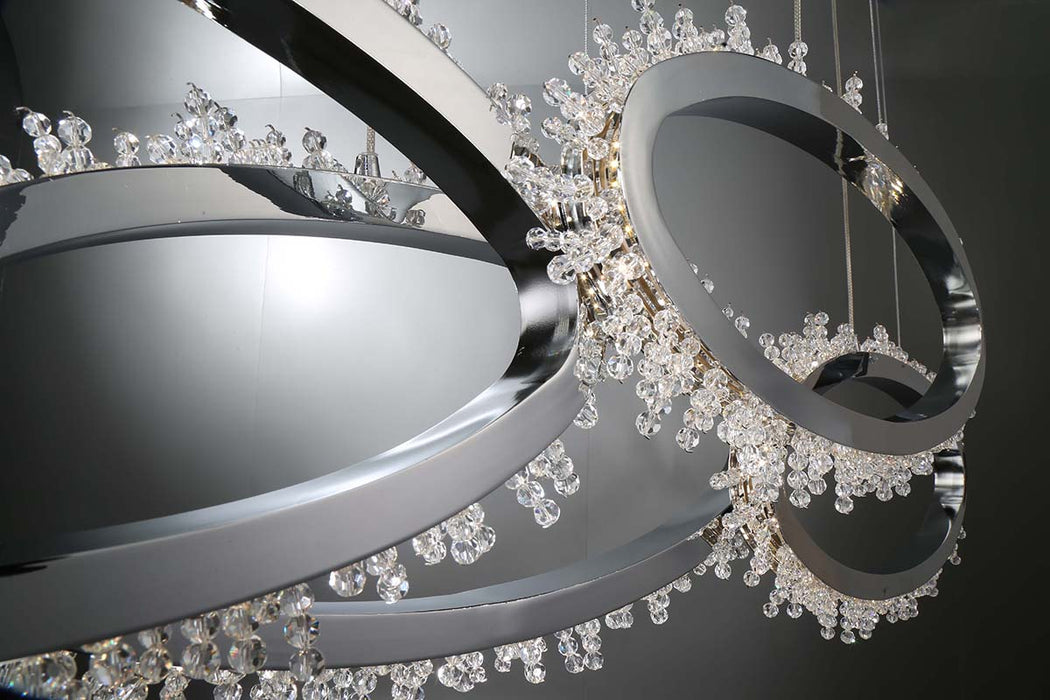 Eurofase 33732-015 LED Chandelier, Chrome