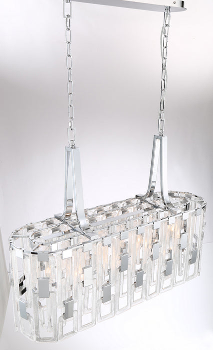 Eurofase 33742-014 Seven Light Chandelier, Chrome