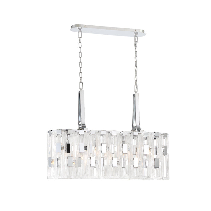 Eurofase 33742-014 Seven Light Chandelier, Chrome