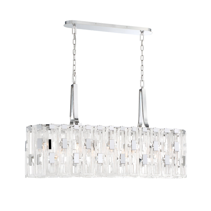 Eurofase 33743-011 Nine Light Chandelier, Chrome
