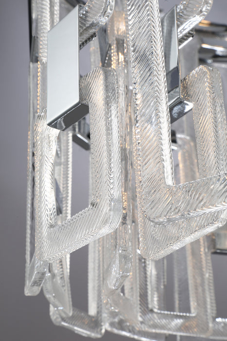 Eurofase 33744-018 Four Light Chandelier, Chrome