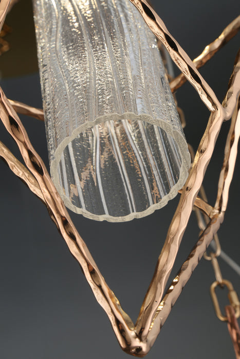 Eurofase 33758-015 LED Pendant, Rose Gold