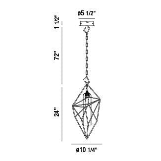 Eurofase 33758-015 LED Pendant, Rose Gold