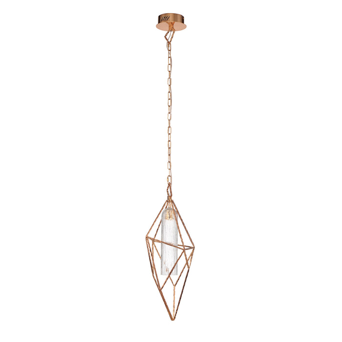 Eurofase 33758-015 LED Pendant, Rose Gold