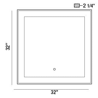 Eurofase 33831-015 LED Mirror, Silver