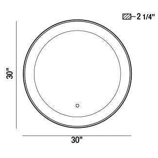 Eurofase 33832-012 LED Mirror, Silver