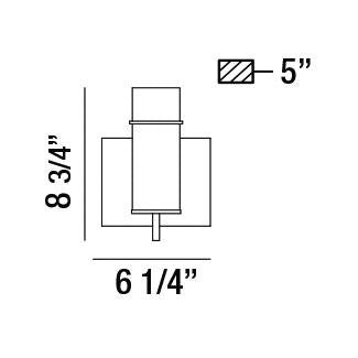 Eurofase 34133-026 One Light Wall Sconce, Bronze