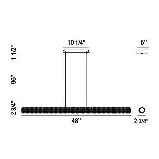 Eurofase 34155-011 LED Chandelier, Chrome