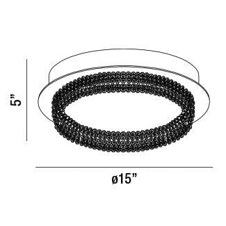 Eurofase 34159-019 LED Flush Mount, Chrome