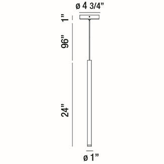 Eurofase 34165-041 LED Pendant, Black