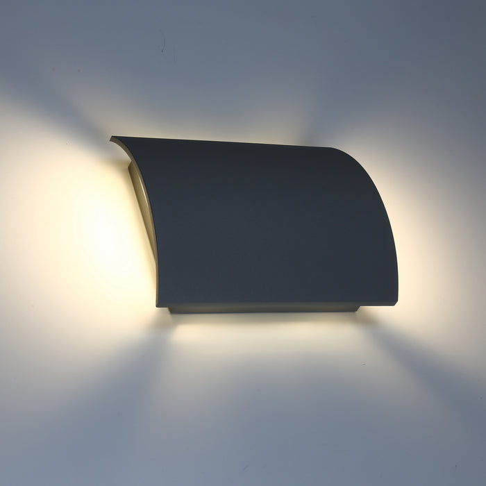 Eurofase 34174-029 LED Outdoor Wall Mount, Graphite Grey