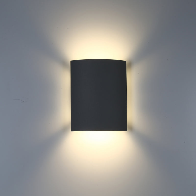 Eurofase 34174-029 LED Outdoor Wall Mount, Graphite Grey