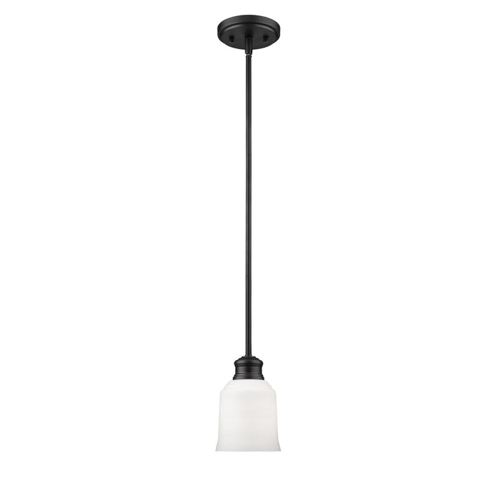 Millennium 141-MB One Light Mini Pendant, Matte Black