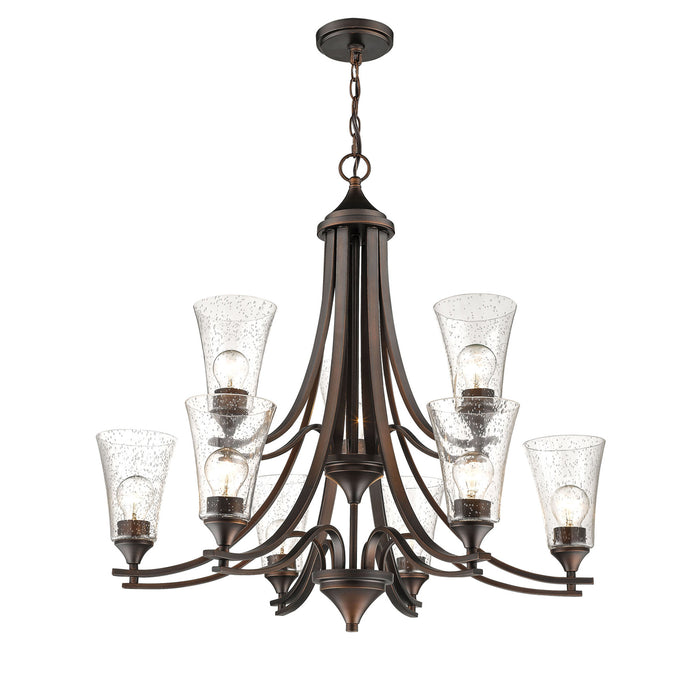 Millennium 1469-RBZ Nine Light Chandelier, Rubbed Bronze