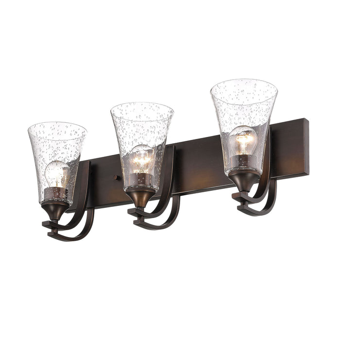 Millennium 1493-RBZ Three Light Vanity, Rubbed Bronze