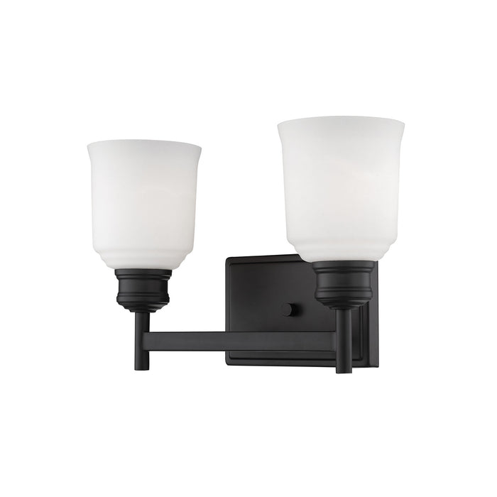 Millennium 172-MB Two Light Vanity, Matte Black