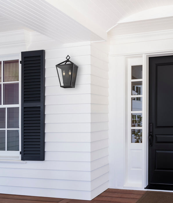 Millennium 2531-PBK Two Light Outdoor Wall Bracket, Powder Coated Black