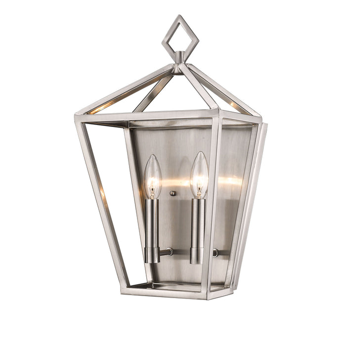 Millennium 2572-BN Two Light Wall Sconce, Brushed Nickel