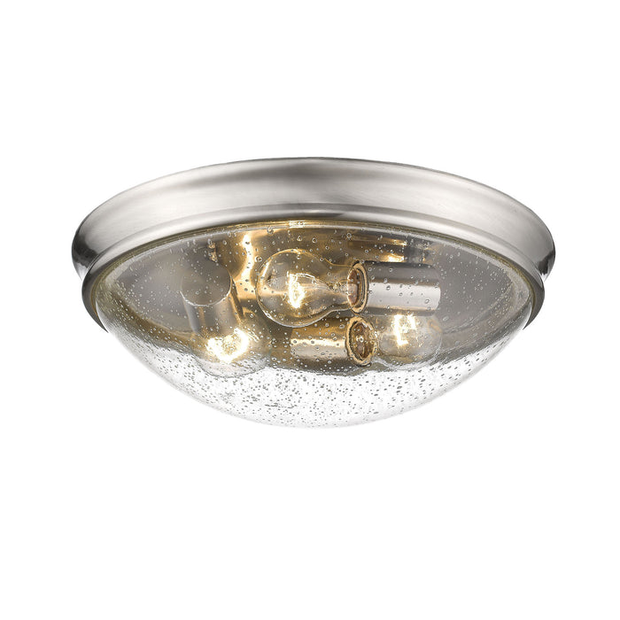 Millennium 5229-BN Three Light Flushmount, Brushed Nickel