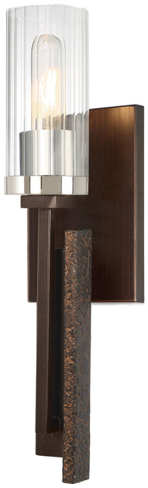 Minka-Lavery 4600-101 One Light Wall Sconce, Iron Ore W/Gold Dust Highlight