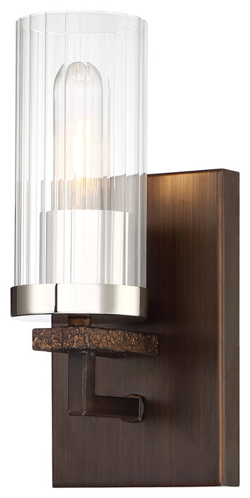 Minka-Lavery 4601-101 One Light Bath, Iron Ore W/Gold Dust Highlight