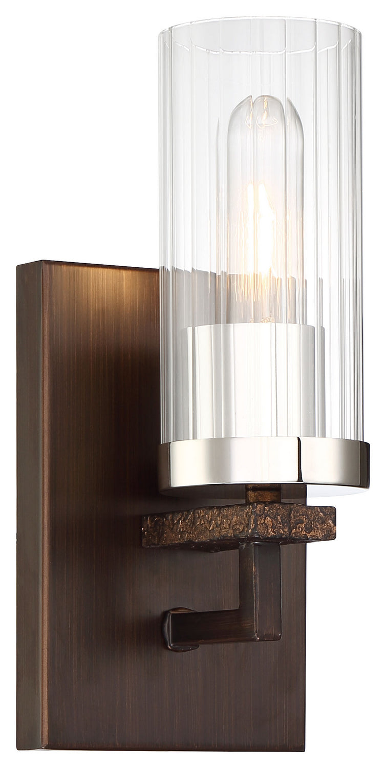 Minka-Lavery 4601-101 One Light Bath, Iron Ore W/Gold Dust Highlight