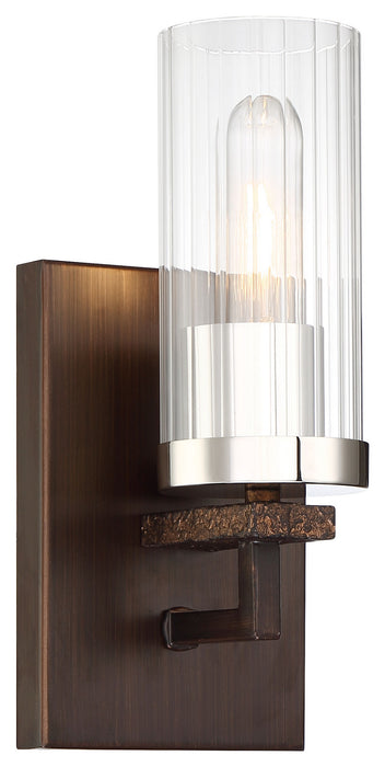 Minka-Lavery 4601-101 One Light Bath, Iron Ore W/Gold Dust Highlight