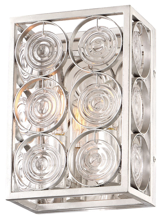 Minka-Lavery 4662-598 Two Light Wall Sconce, Catalina Silver