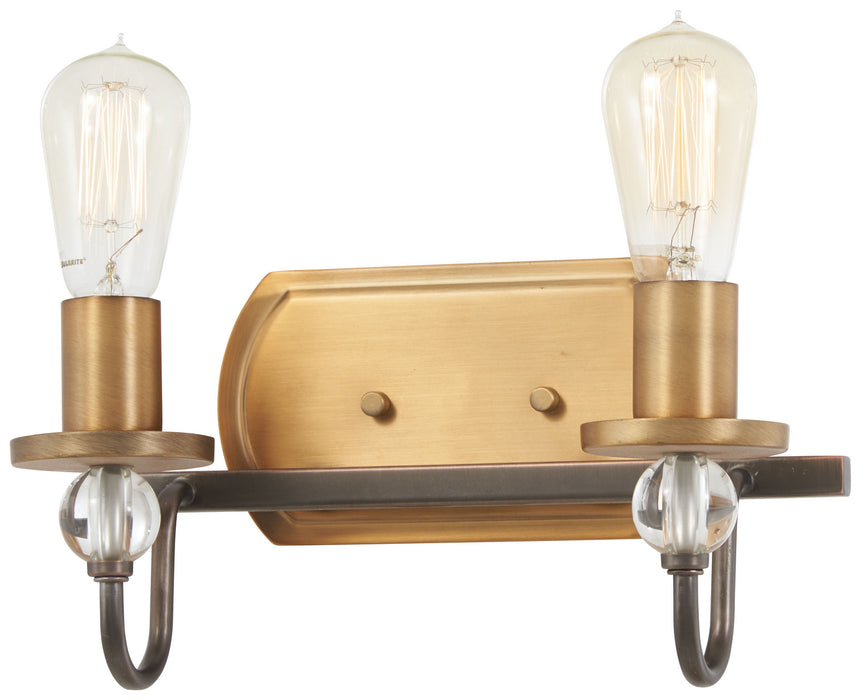 Minka-Lavery 4722-113 Two Light Bath, Harvard Court Bronze W/Natural