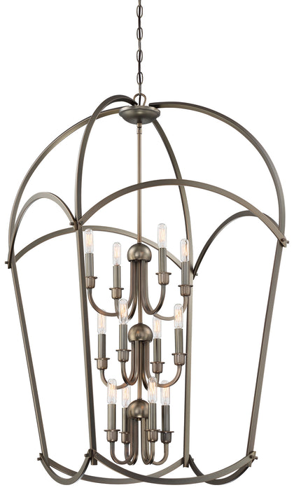 Minka-Lavery 4775-281 12 Light Pendant, Harvard Court Bronze (Plated)
