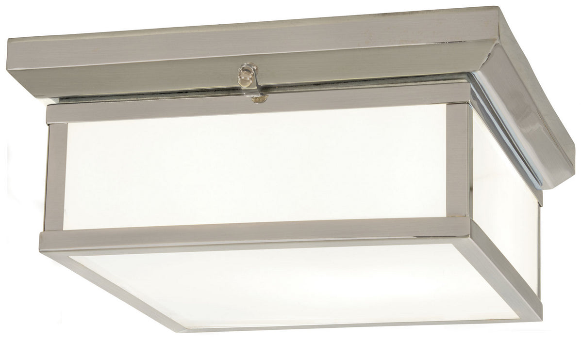 Minka-Lavery 6919-84 Two Light Flush Mount, Brushed Nickel