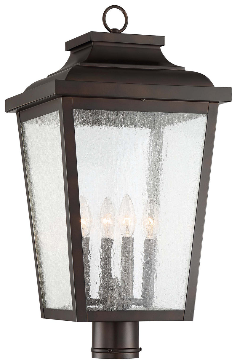 Minka-Lavery 72177-189 Four Light Post Mount, Chelesa Bronze